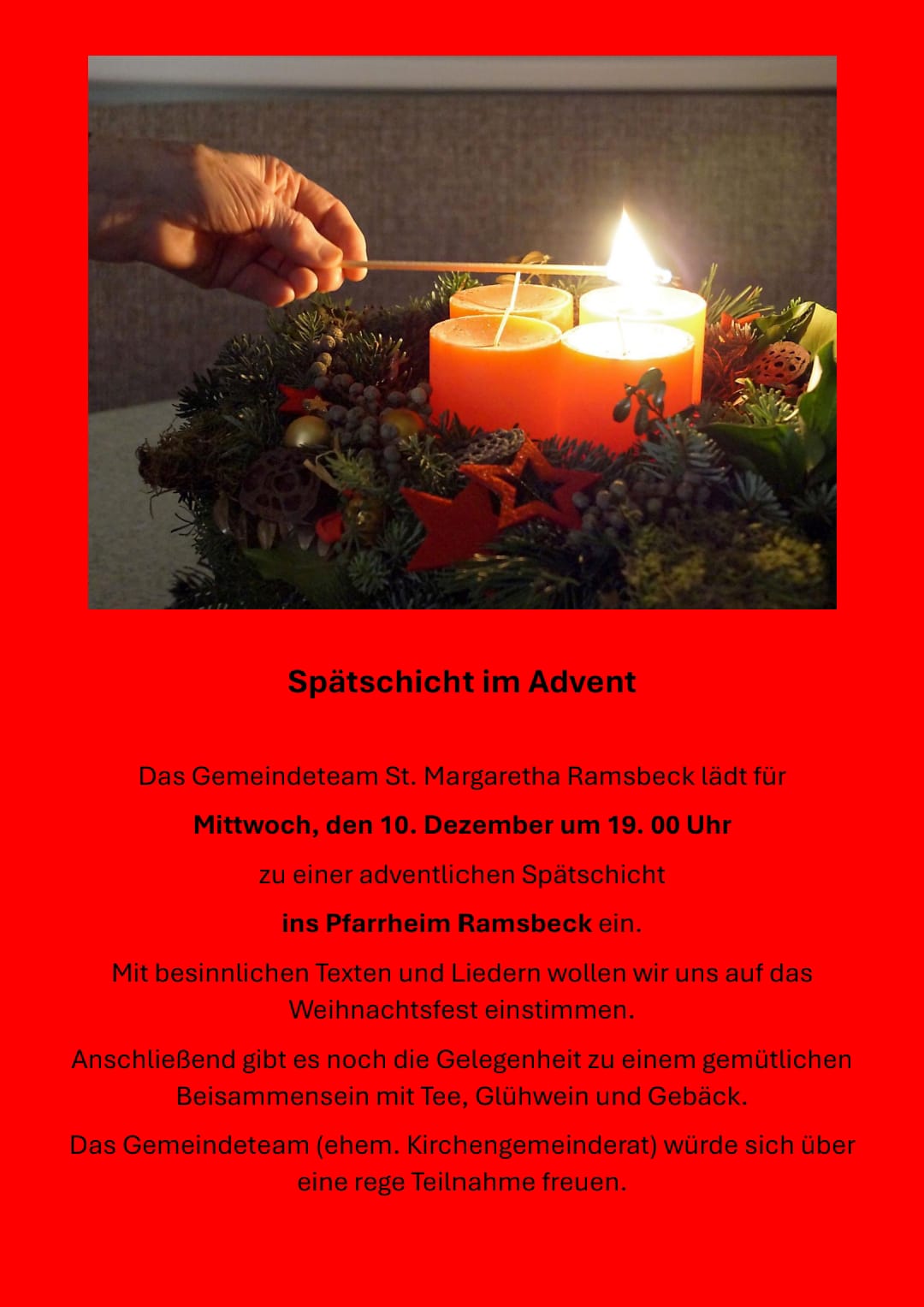 Spätschicht im Advent