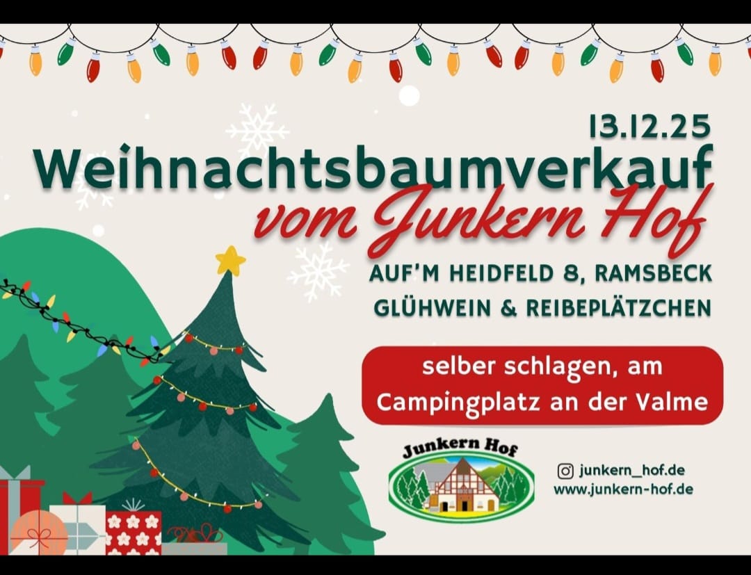 Weihnachtsbaumverkauf Junkern Hof 13.12.2025
