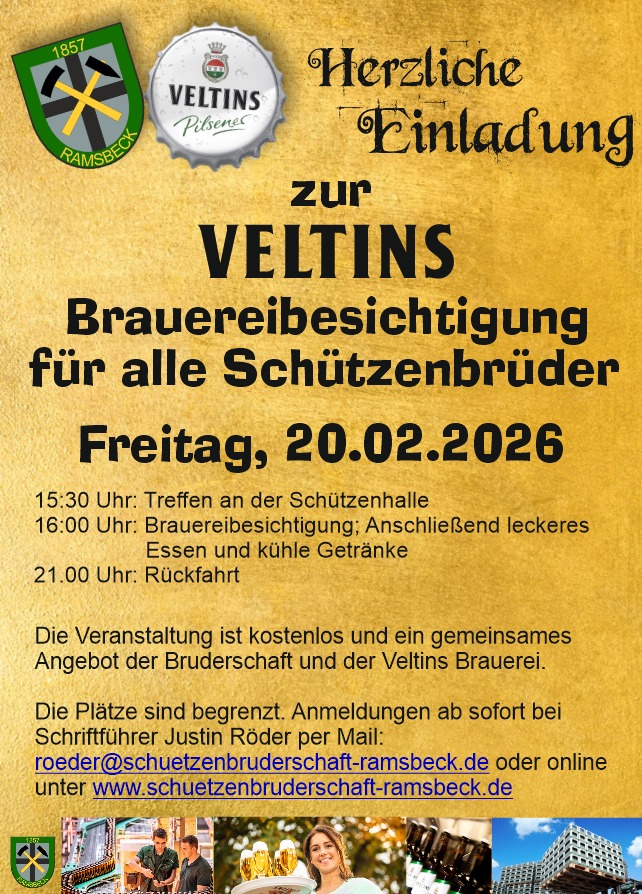 Veltins Brauereibesichtigung 20.02.2026